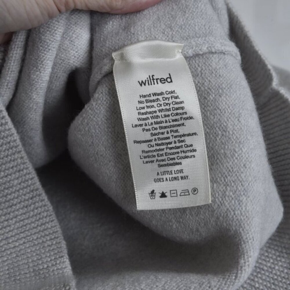 Aritzia Wilfred 100% Merino Wool Cyprie Sweater XS - Picture 8 of 11
